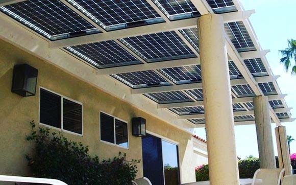 Electric solar porch for home charging